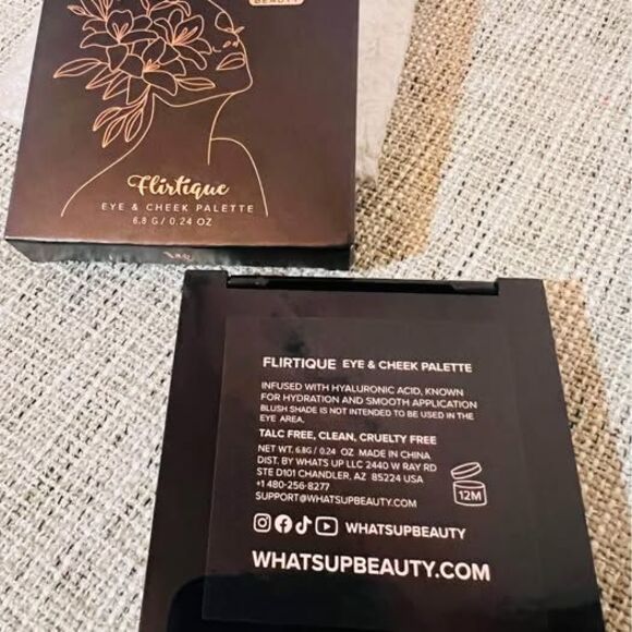 Whats Up Beauty Flirtique Eye & Cheek Palette Eyeshadow & Blush – NEW - Picture 8 of 9
